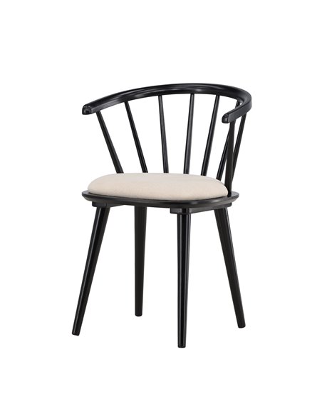 Matstol Bobby, Beige/Svart