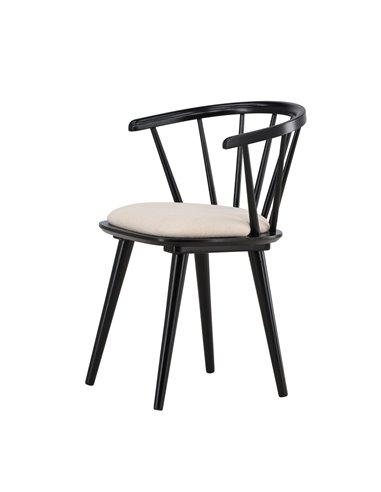 Matstol Bobby, Beige/Svart
