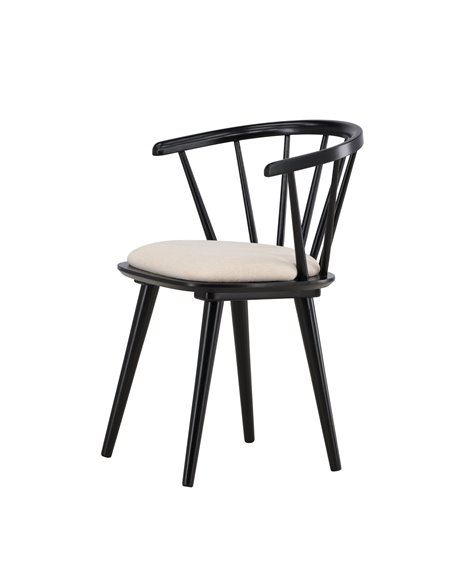 Matstol Bobby, Beige/Svart