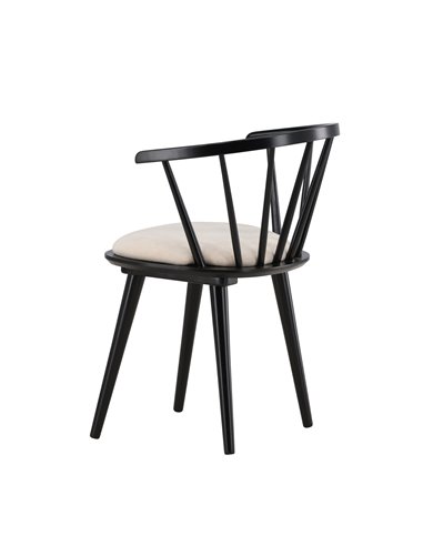 Matstol Bobby, Beige/Svart