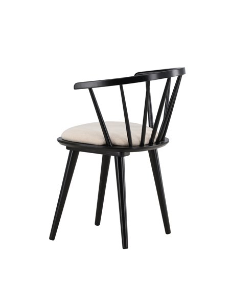 Matstol Bobby, Beige/Svart