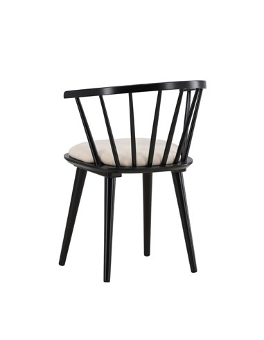 Matstol Bobby, Beige/Svart