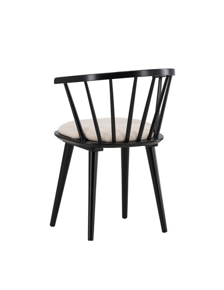 Matstol Bobby, Beige/Svart