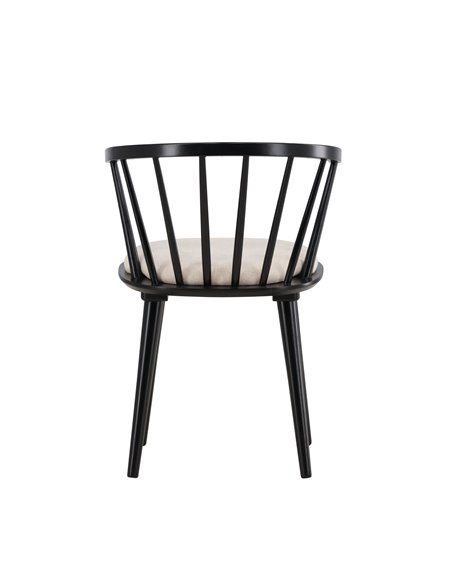 Matstol Bobby, Beige/Svart