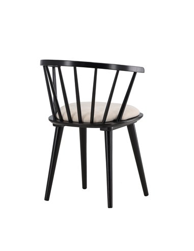 Matstol Bobby, Beige/Svart