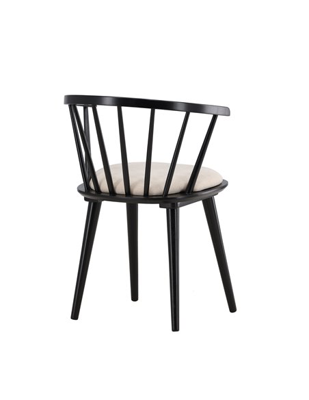Matstol Bobby, Beige/Svart