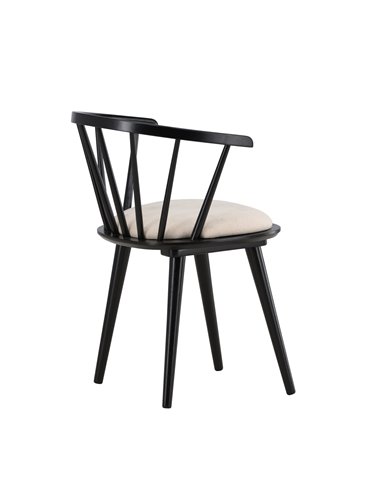 Matstol Bobby, Beige/Svart