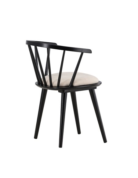 Matstol Bobby, Beige/Svart