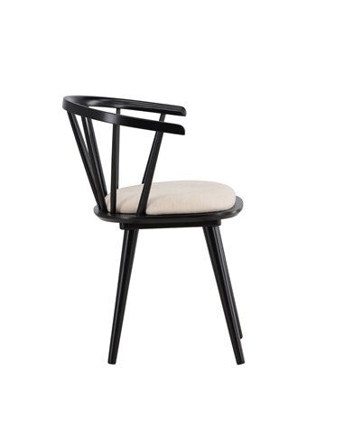 Matstol Bobby, Beige/Svart