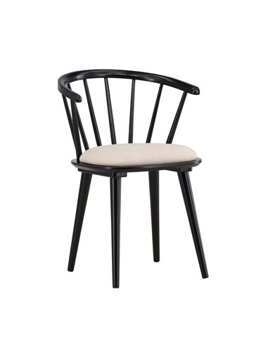Matstol Bobby, Beige/Svart