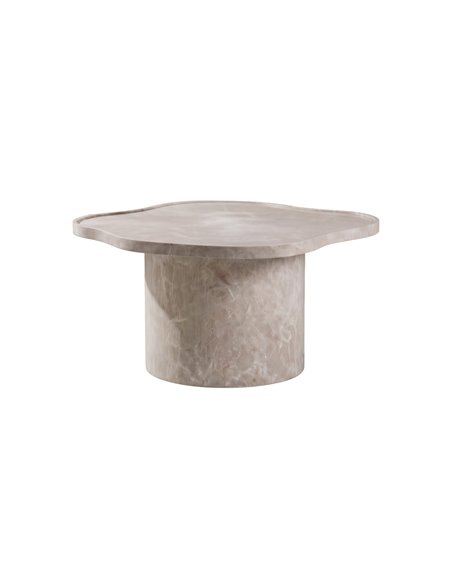 Runt soffbord Ilse, Ø90 cm, Beige