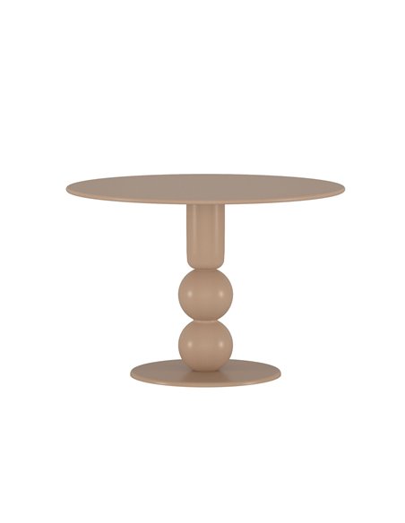 Runt matbord Boule, Ø110 cm, Brun
