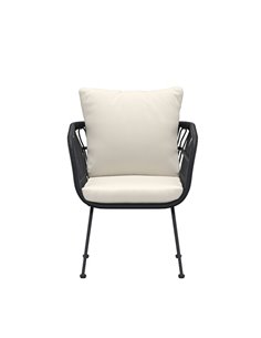 Matstol Isola, Beige/Svart