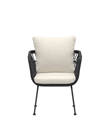 Matstol Isola, Beige/Svart