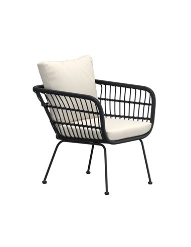 Matstol Isola, Beige/Svart