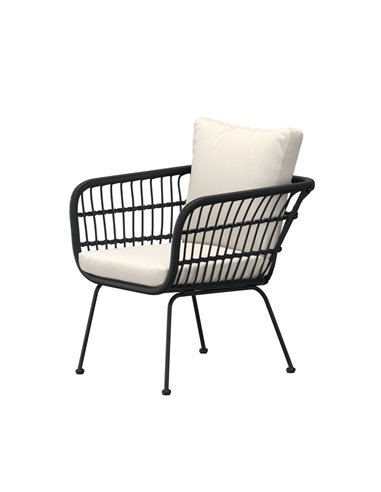 Matstol Isola, Beige/Svart