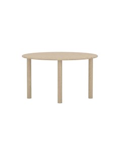 Ovalt matbord Hilo, 130 × 110 cm, Natur