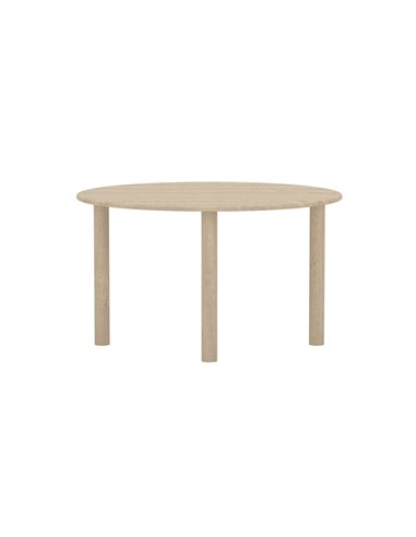 Ovalt matbord Hilo, 130 × 110 cm, Natur