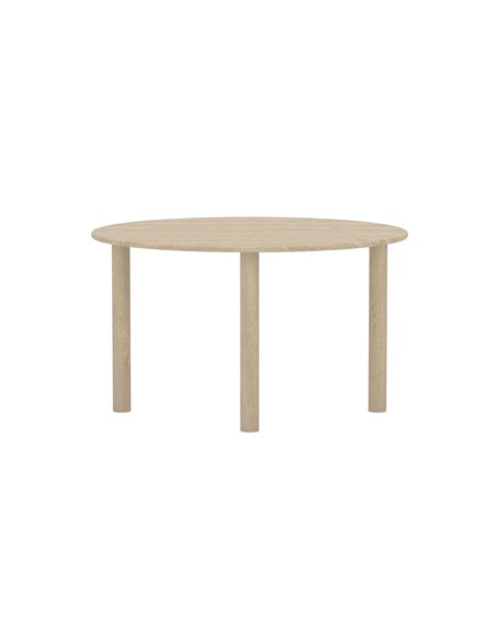 Ovalt matbord Hilo, 130 × 110 cm, Natur