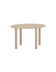 Ovalt matbord Hilo, 130 × 110 cm, Natur 2