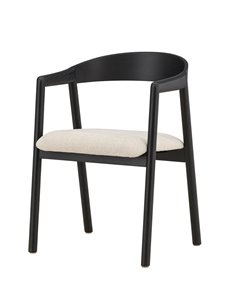 Matstol Långön, Beige/Svart 2