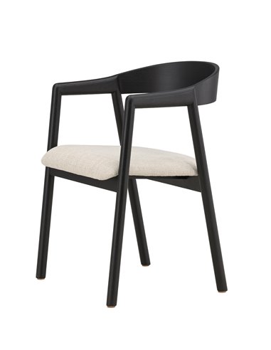 Matstol Långön, Beige/Svart
