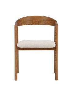 Matstol Långön, Beige/Mörkbrun