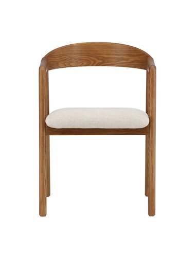 Matstol Långön, Beige/Mörkbrun