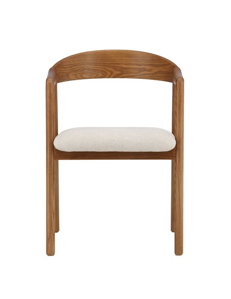 Matstol Långön, Beige/Mörkbrun