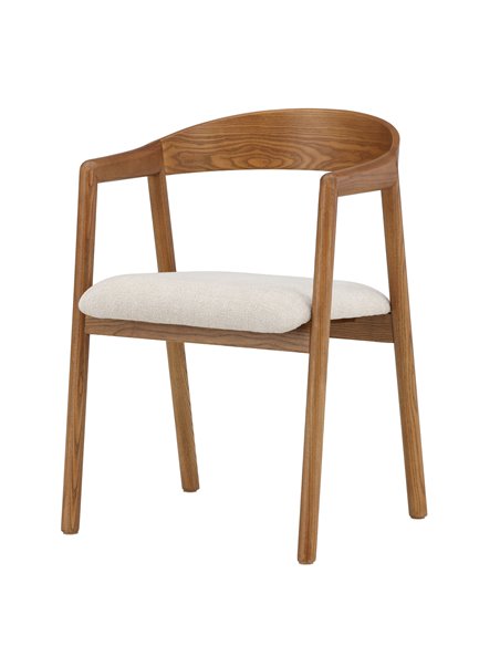 Matstol Långön, Beige/Mörkbrun