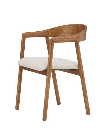Matstol Långön, Beige/Mörkbrun
