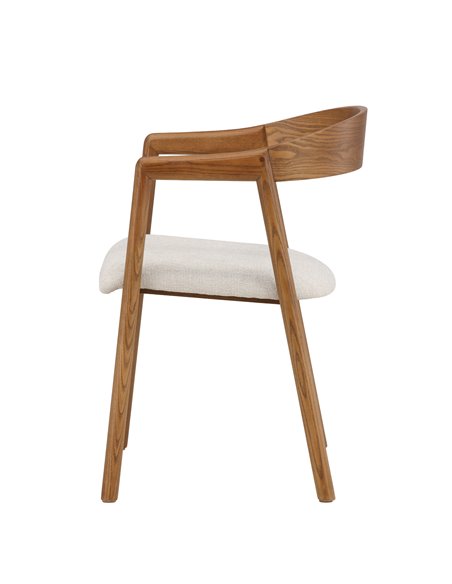 Matstol Långön, Beige/Mörkbrun