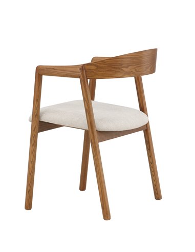 Matstol Långön, Beige/Mörkbrun