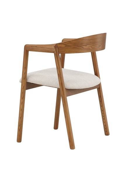 Matstol Långön, Beige/Mörkbrun
