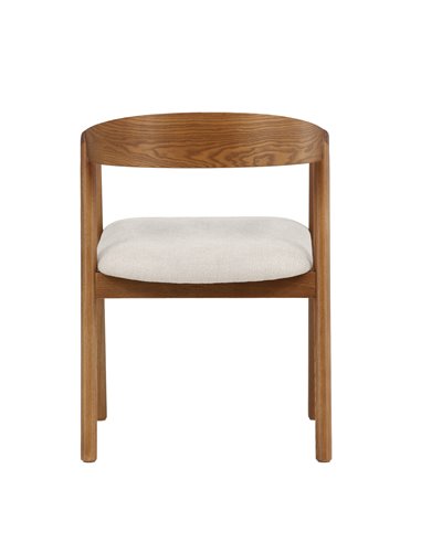 Matstol Långön, Beige/Mörkbrun