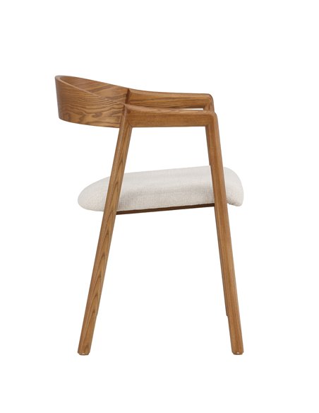 Matstol Långön, Beige/Mörkbrun