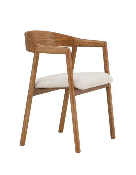 Matstol Långön, Beige/Mörkbrun