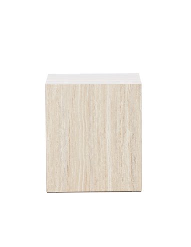 Soffbord York, 40 × 40 cm, Beige