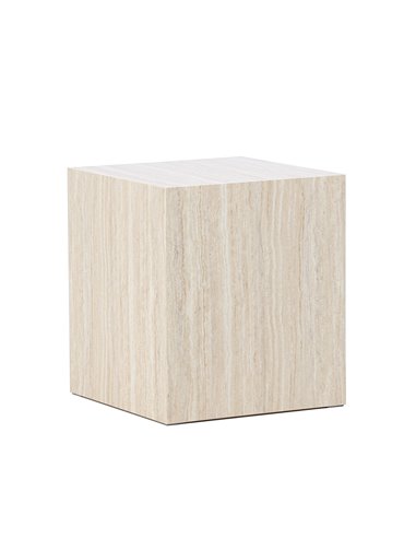 Soffbord York, 40 × 40 cm, Beige