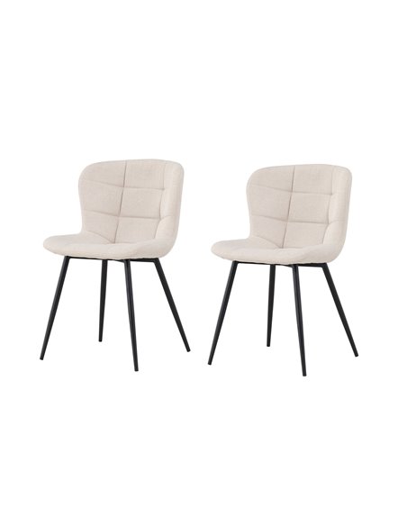 Matstol Lily, Beige/Svart