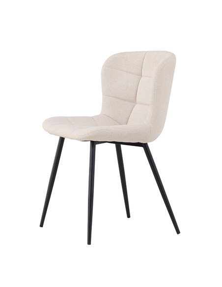 Matstol Lily, Beige/Svart