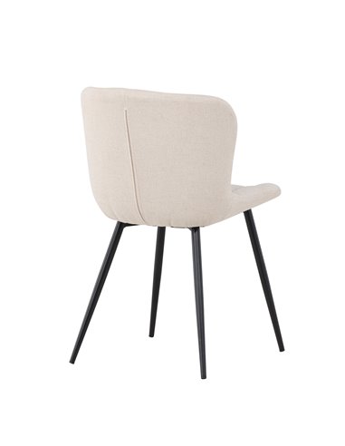 Matstol Lily, Beige/Svart
