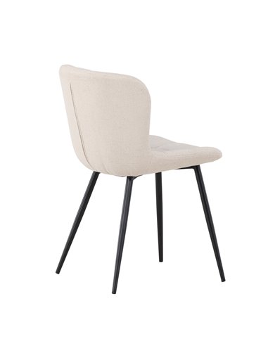 Matstol Lily, Beige/Svart