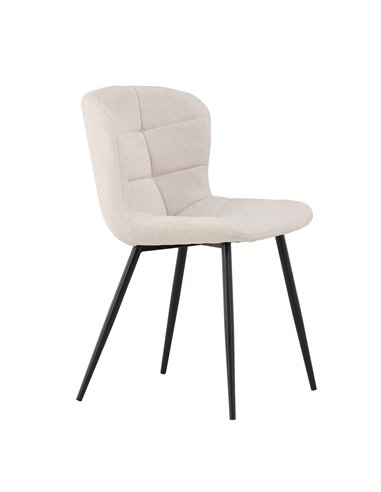 Matstol Lily, Beige/Svart
