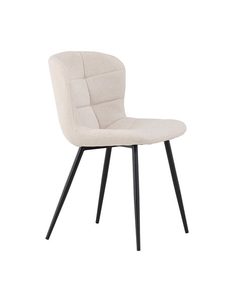 Matstol Lily, Beige/Svart