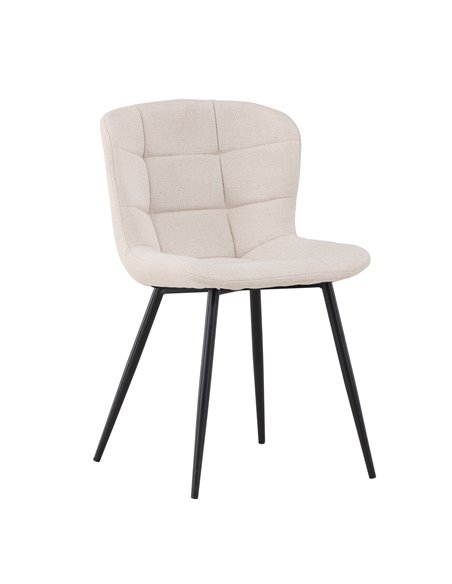 Matstol Lily, Beige/Svart