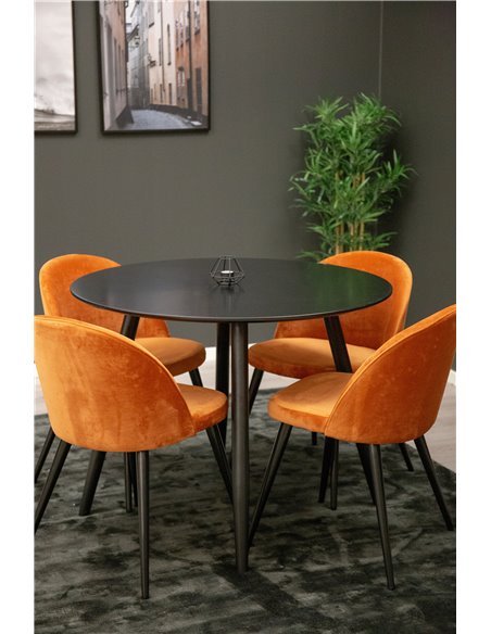 Matgrupp Plaza med Velvet matstolar