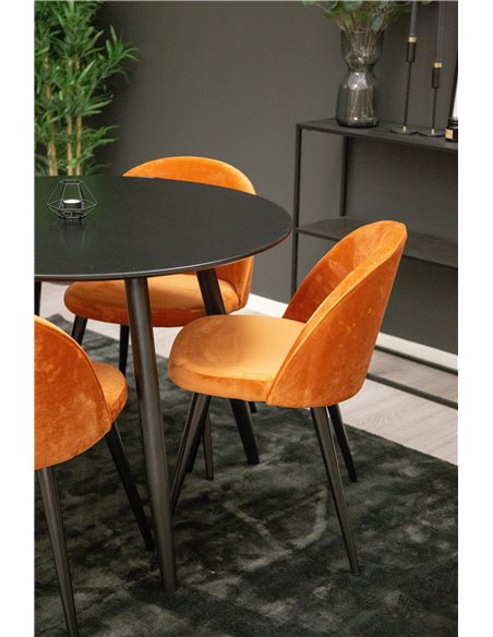Matgrupp Plaza med Velvet matstolar