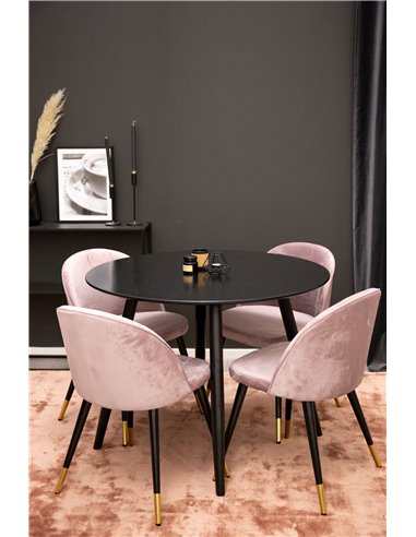 Matgrupp Plaza med Velvet matstolar