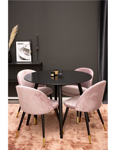 Matgrupp Plaza med Velvet matstolar